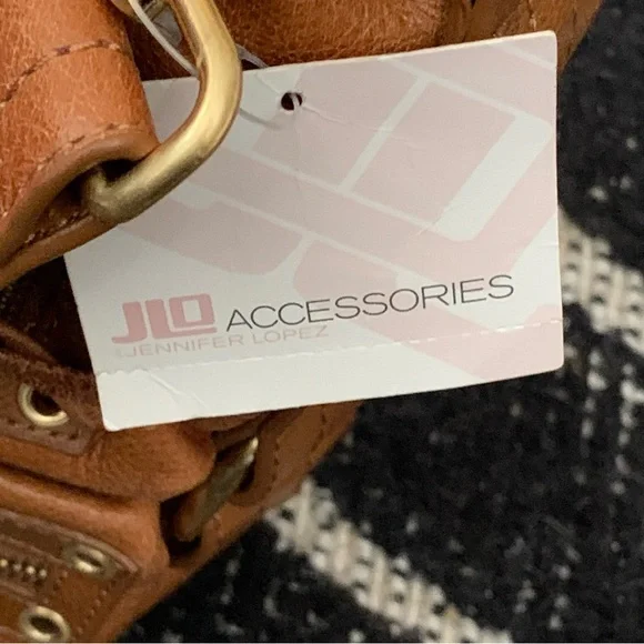 J LO | LEATHER BAG | CAMEL | MATTE GOLD HARDWARE | NWT - Picture 8 of 12